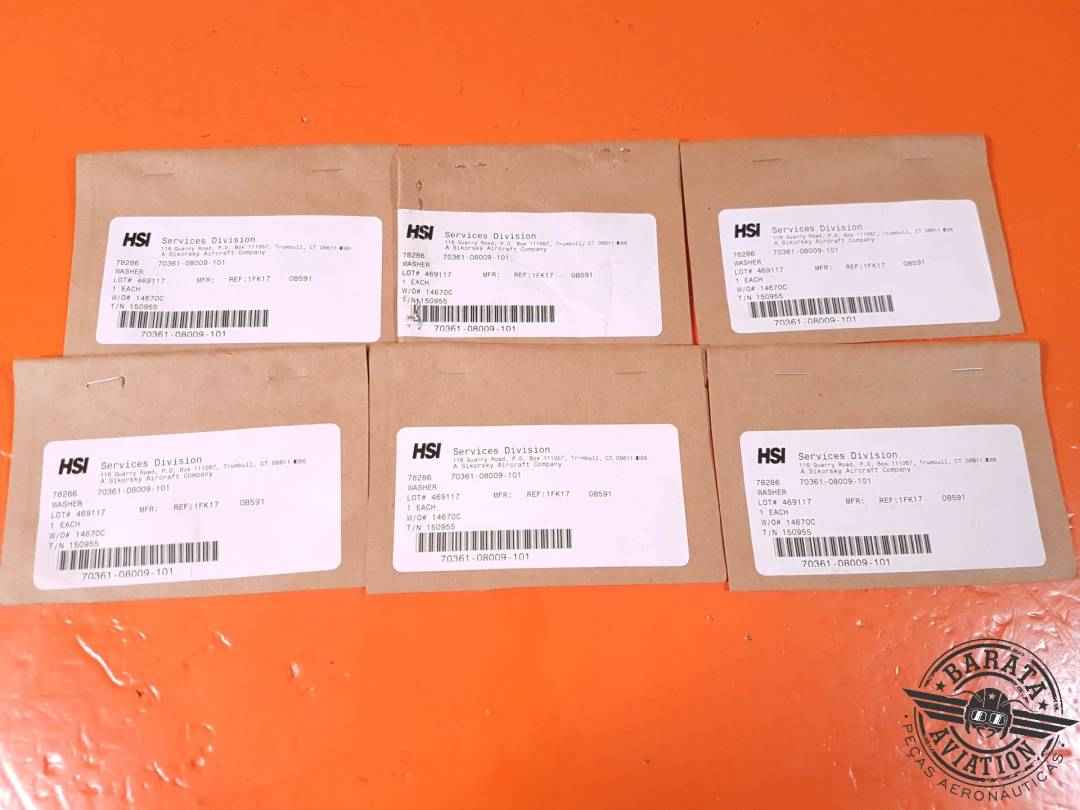 SET WITH 6 WASHER P/N: 70361-08009-101