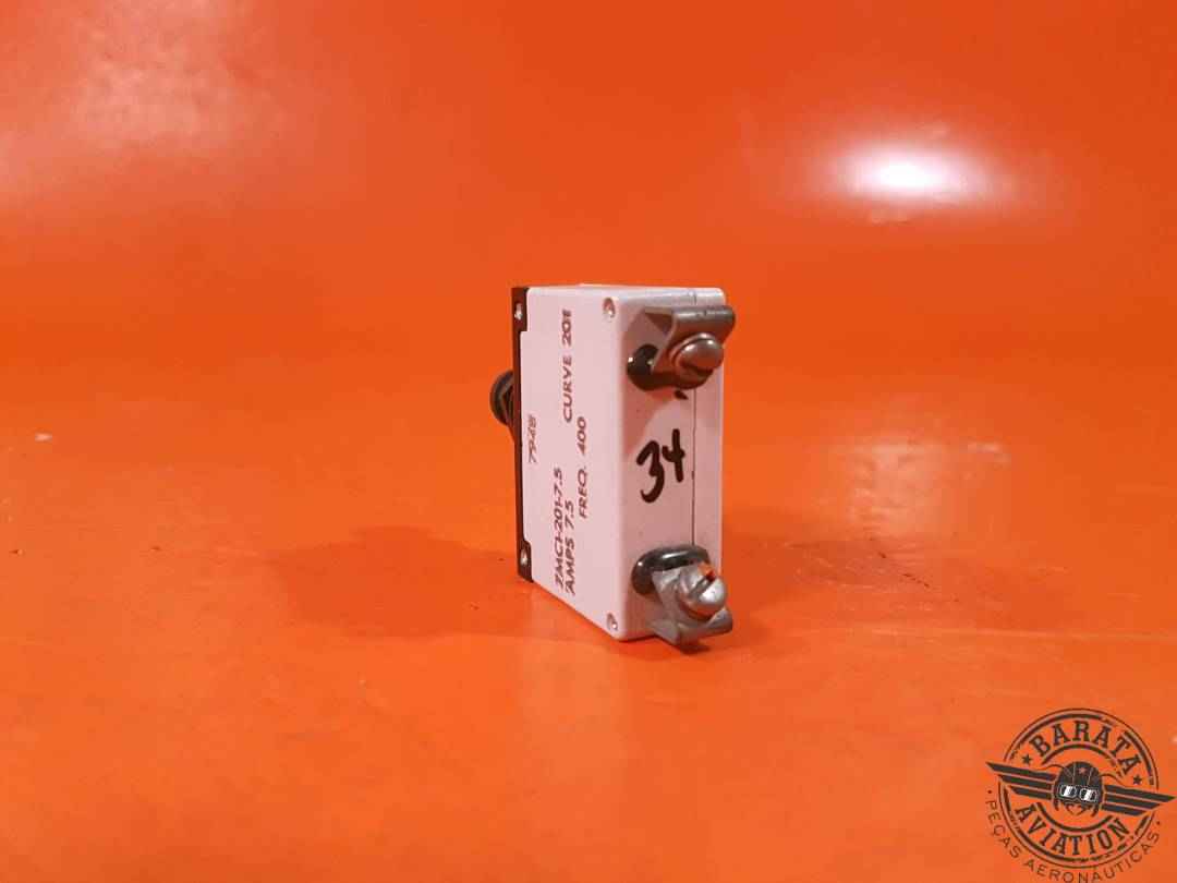 BOMBARDIER CIRCUIT BREAKER 7.5 AMPS P/N: 7MC1-201-7.5
