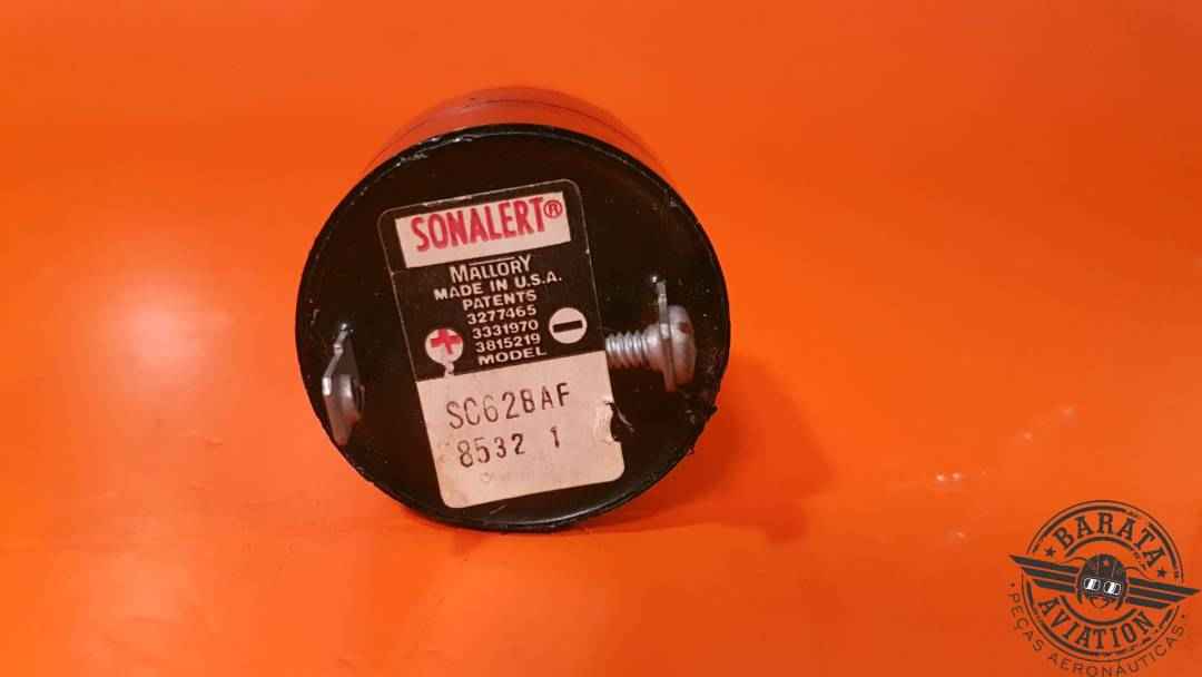 MALLORY SONALERT WARNING HORN 6/28 VDC P/N SC628AF