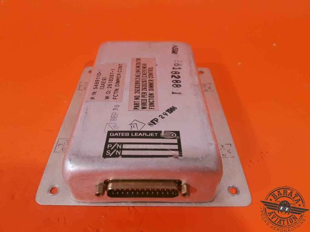 2AE194 GATES LEARJET DIMMER BOX W/ CONNECTOR AND WIRING