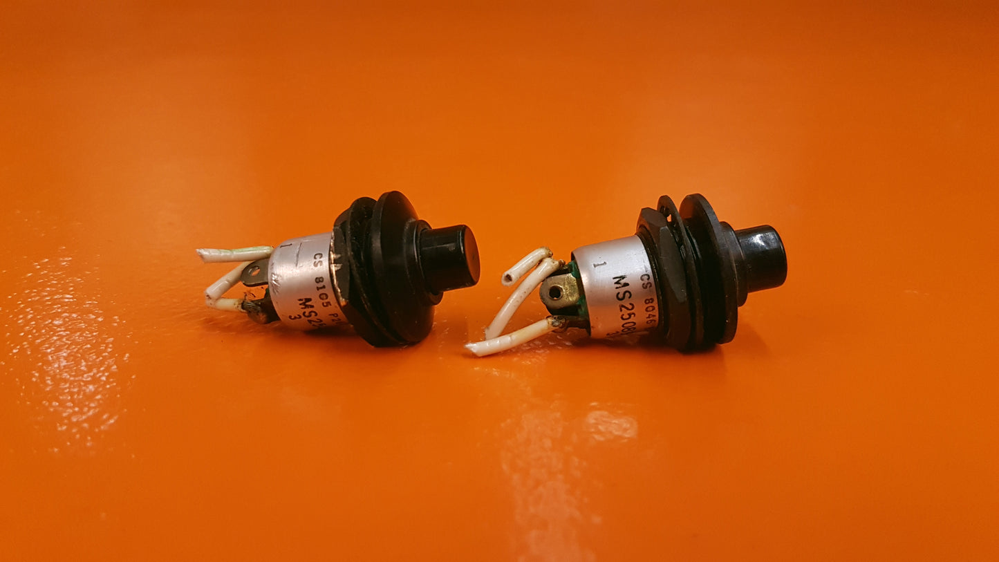MS25089-3C OTTO Controls Black Sealed Pushbutton Switch Kit