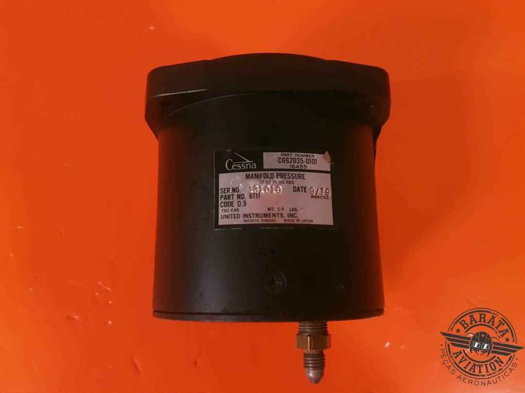  UNITED INSTRUMENTS MANIFOLD PRESSURE INDICATOR CESSNA P/N: C662035-0101