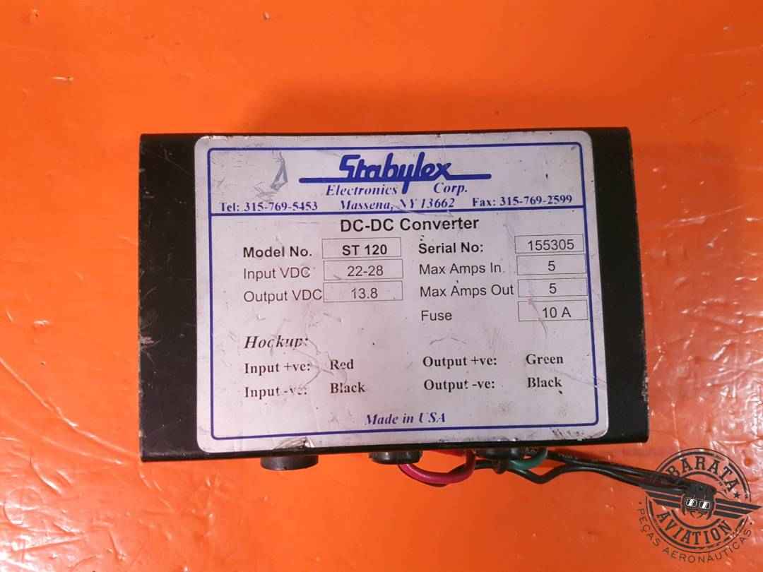 STABYLEX ELECTRONICS ST120 DC-DC CONVERTER P/N: ST 120
