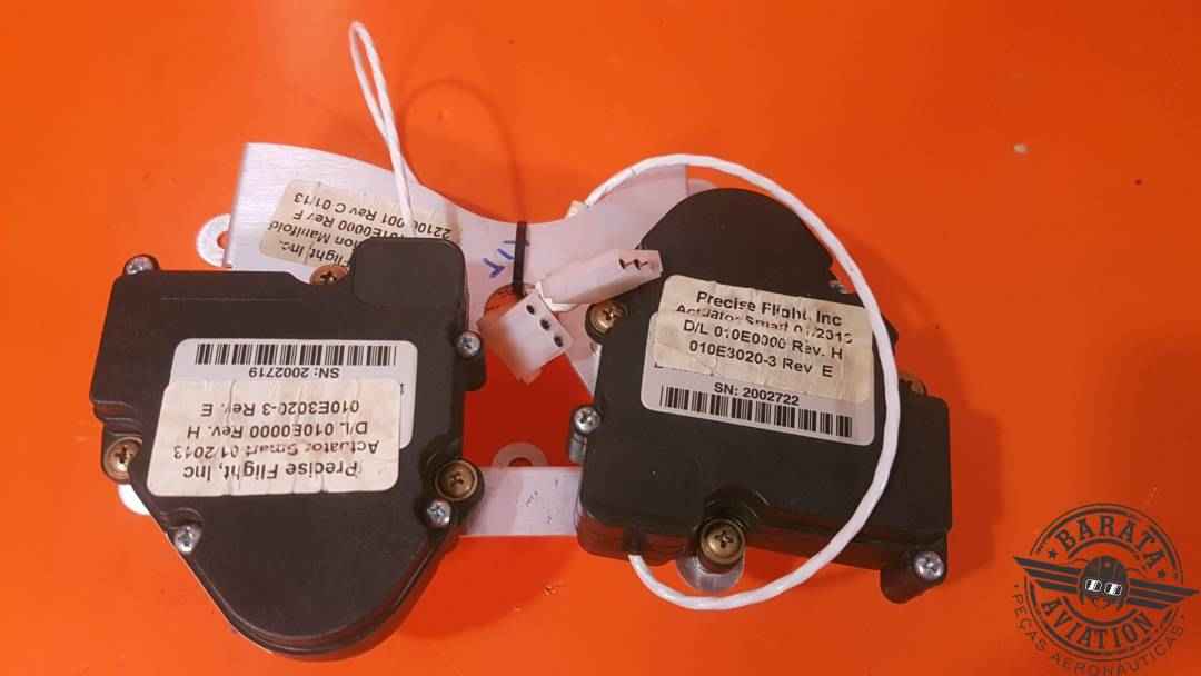 PRECISE FLIGHT CABIN AIR DUAL ACTUATOR  W/ MOUNTING PLATE ASSEMBLY P/N: 010E3020-3