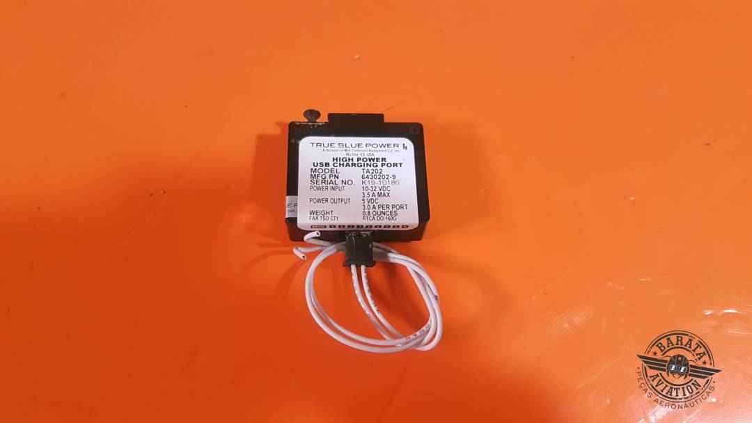6430202-9 True Blue - TA202 High Power Usb Charging Port - 10/32 vdc