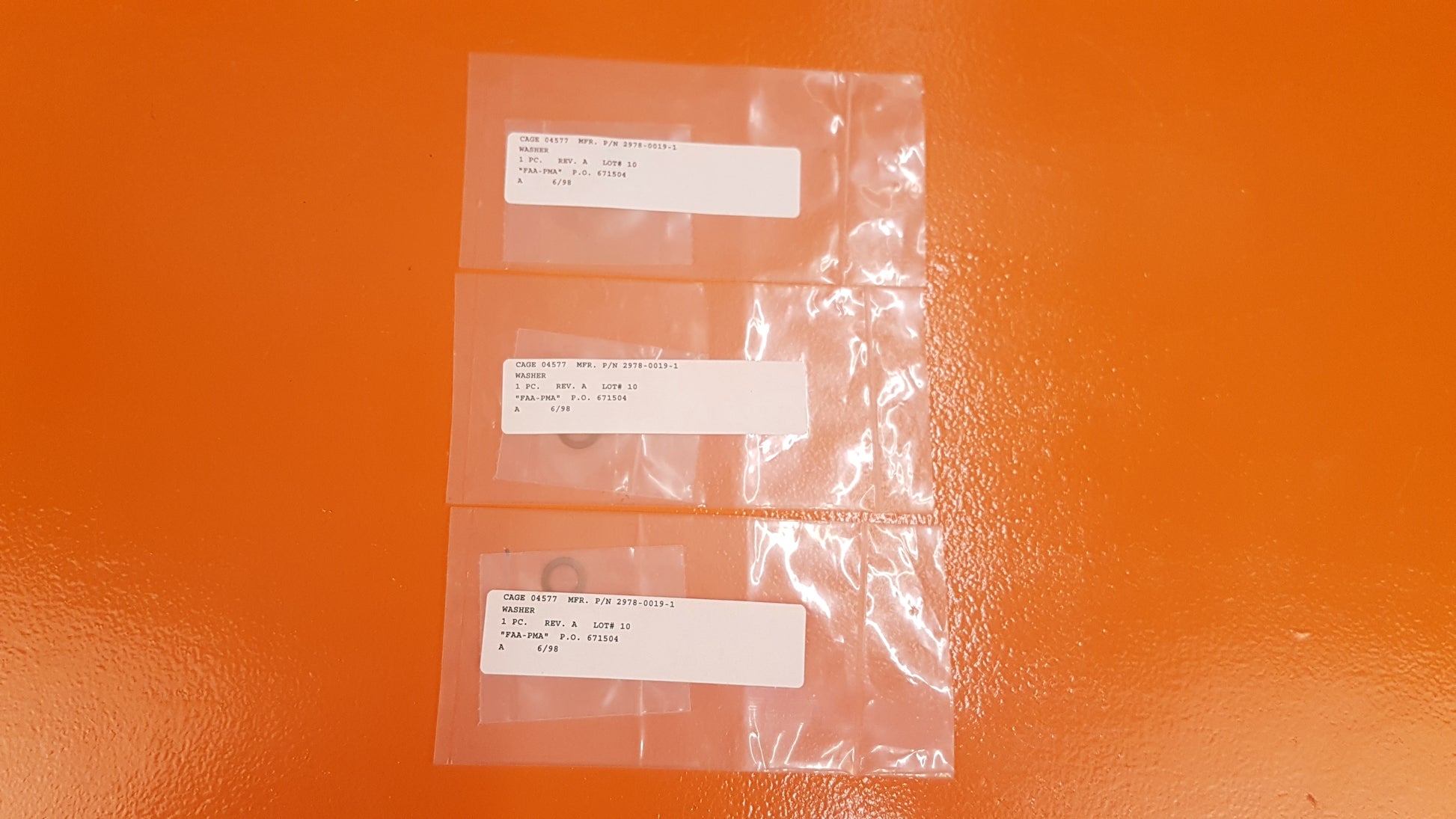 92978-0019-1 Washer Kit