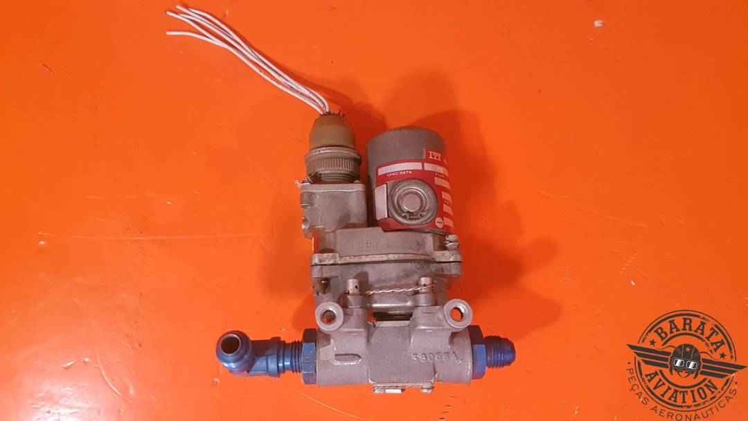 ITT AEROSPACE FUEL SHUT OFF BALL VALVE  28 VDC P/N: AV16E1182