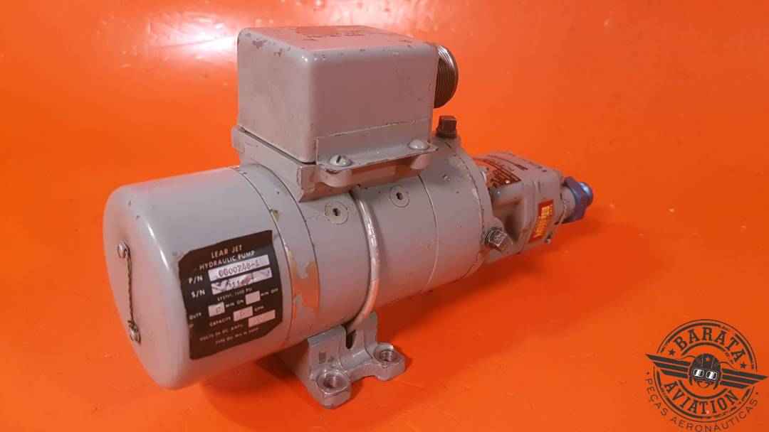 LEARJET PUMP ASSY HYDRAULIC AUX  26 VDC P/N: 6600248-1