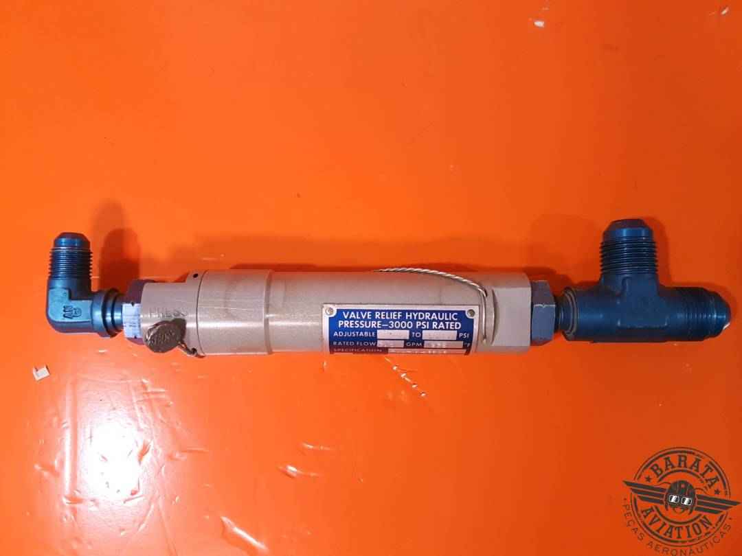 PNEU DRAULICS VALVE RELIEF HYDRAULIC ASSY  PRESSURE-3000 PSI RATED P/N: 1187