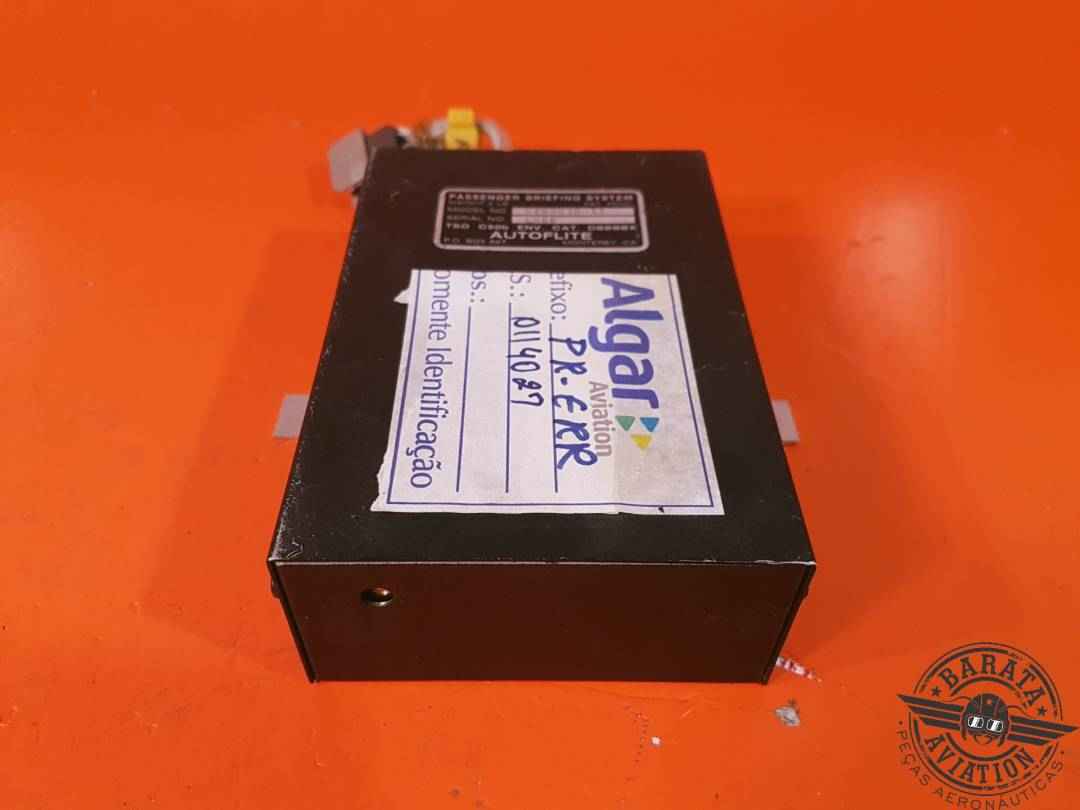 AUTOFLITE PASSENGER BRIEFING SYSTEM  W/ CONNECTOR P/N 5489030-11