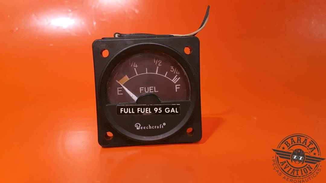 BEECHCRAFT/HICKOK GAGE FUEL QTY WITH ILUMINATION - 27VDC P/N: 58-380097-3