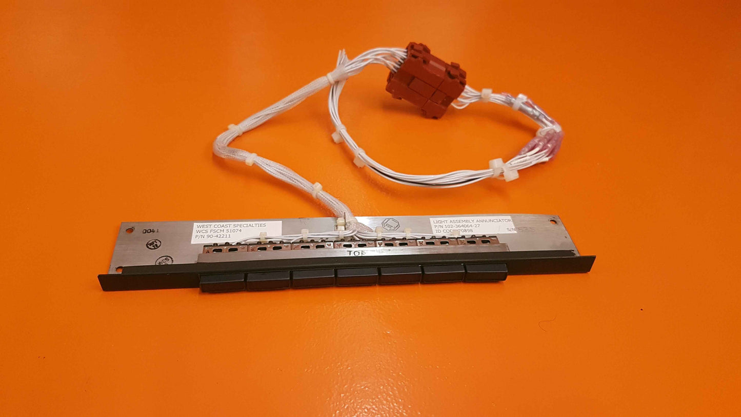 90-42211 West Coast Spec. Annunciator Light Assy