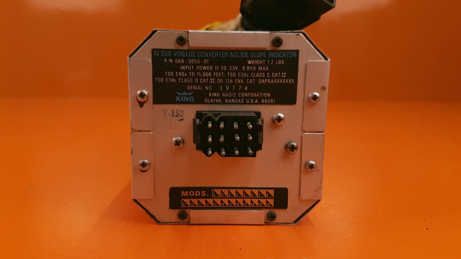 066-3056-01 King KI209 VOR/LOC Converter and Glide Slope Indicator