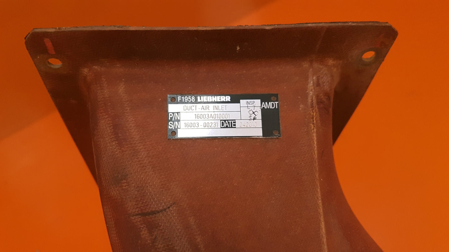 16003A010001 Liebherr Composite Air Inlet Assy