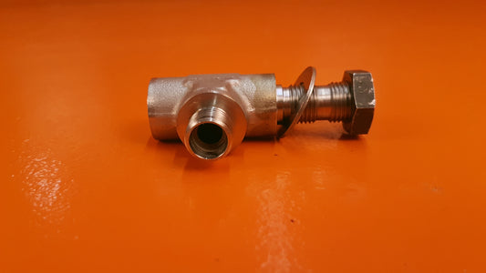 MS21911J6 Pilatus Bulkhead Hydraulic Tee Fitting