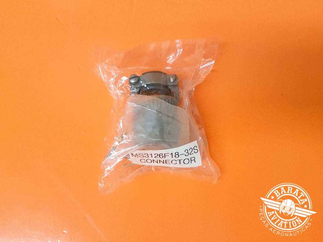 Conector c/ Gold Pin P/N MS3126F18-32S
